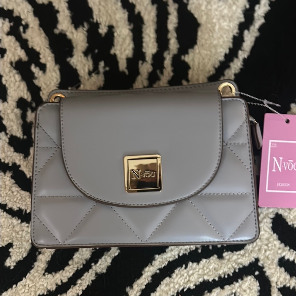 ‘N’Vog’ Gray Quilted Women's Bag